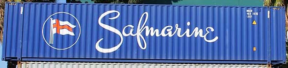 45HC-Safmarine container with prefix MSKU