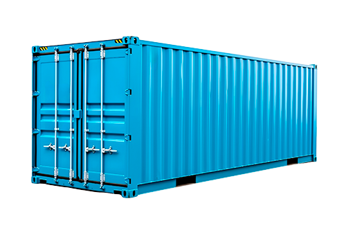Blue container